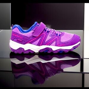Merrell Berry Trail Quest Stay-Put EVA Footbed Anti-bacterial Leather Sneakers